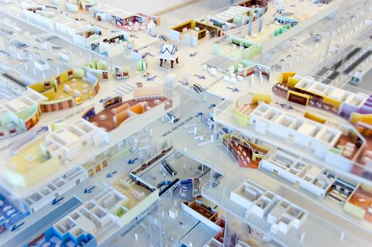 miniature mall model