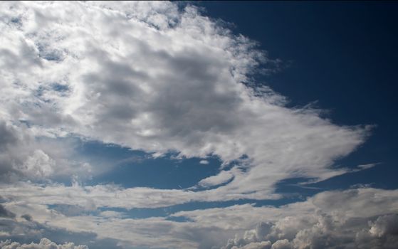 Shot of afloating clouds