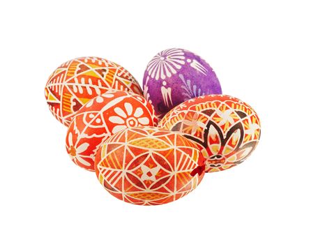 Detail of the painted Easter Eggs