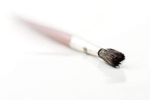 one brush on white background