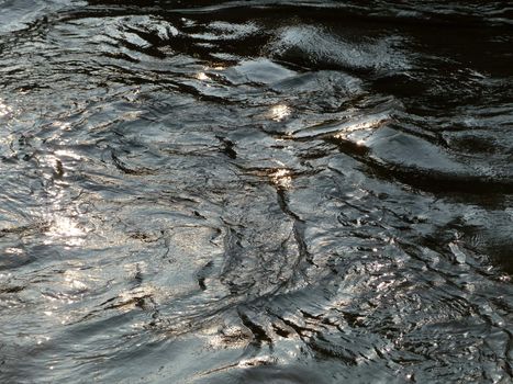 A photograph of river water that would make an interesting water background.