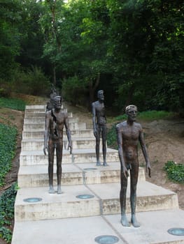 Memorial monument to victim of communism in Prague Czech
