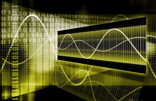 A Yellow Sales Stock Market Analysis Illustration