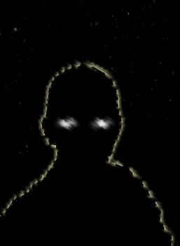 A simple representation of a sinister nightmare, might be good for Halloween.
