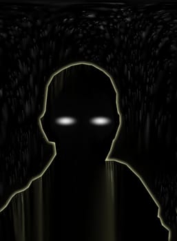 A simple representation of a sinister nightmare, might be good for Halloween.
