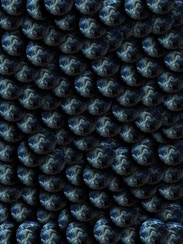 A background image made out of lots of Earths.