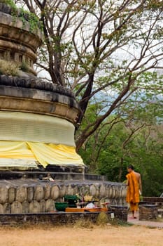 monk at temple