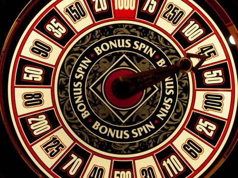 Closeup of a casino slot machine in Las vegas