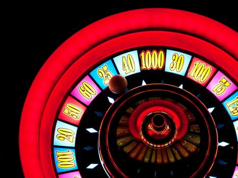 Closeup of a casino slot machine in Las vegas 