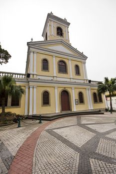 Church on top of Colina da Penha in Macau