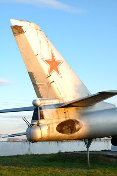 Old russian (soviet) strategic bomber Tu-16.