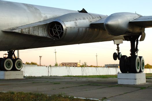 Old russian (soviet) strategic bomber Tu-16.