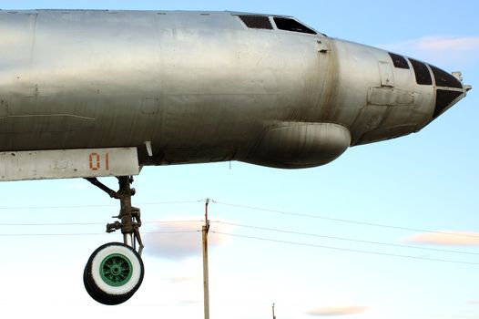 Old russian (soviet) strategic bomber Tu-16.