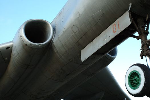 Old russian (soviet) strategic bomber Tu-16.