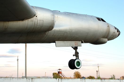 Old russian (soviet) strategic bomber Tu-16.