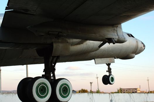 Old russian (soviet) strategic bomber Tu-16.