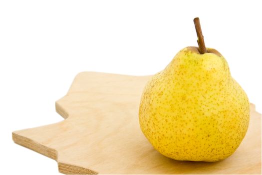 Appetizing pear isolated over white