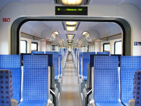 In the wagon of a German train