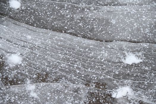 Images of an ice sheet with its detailed texture.