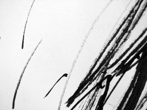 Hand drawing artistic inked sketch, abstract texture.