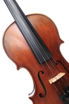 violin isolated on white background