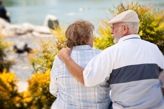 Happy Senior Couple Enjoying Each Other in The Park.