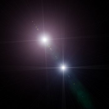 An illustration of a bright star in the sky