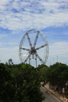 The world biggest Giant wheel work in progress.