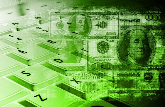 Business Abstract Technology as a Background Art