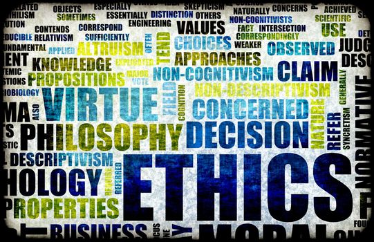 Ethics Concept Idea as a Background Illustration