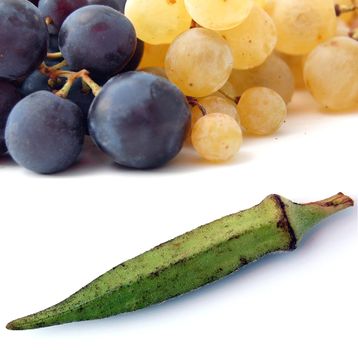 okra and grape