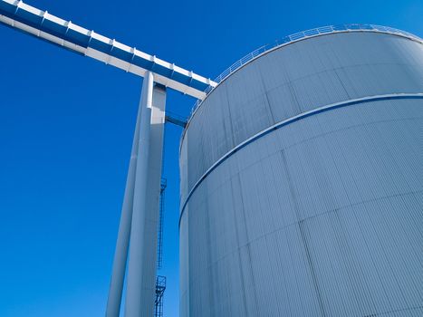Factory plant industry large storage container tank background image