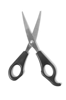 A black scissor isolated on white