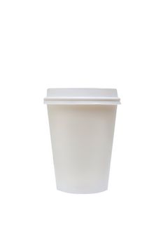 A disposable coffee cup