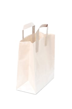 A brown bag isolated on white