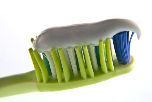 tooth brush on a white background