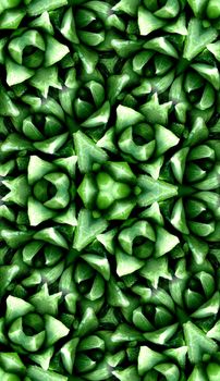 A seamless pattern background made from some smooth cactus leaves.
