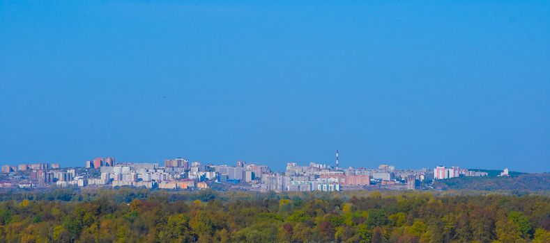 Panoramic view of Ufa city, Bashkortostan