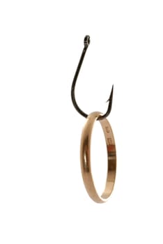 gold ring on hook