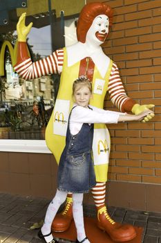 The child in a McDonalds