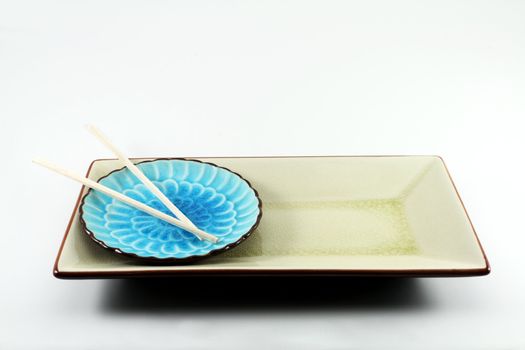 Chopsticks and Oriental Plates