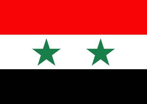 Illustration of the flag of Syria