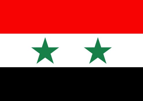 Illustration of the flag of Syria