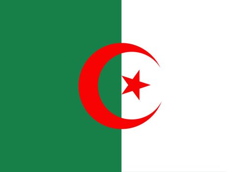 Illustration of the flag of Algeria