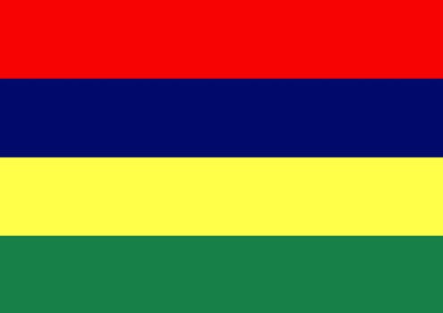 Illustration of the country flag of Mauritius