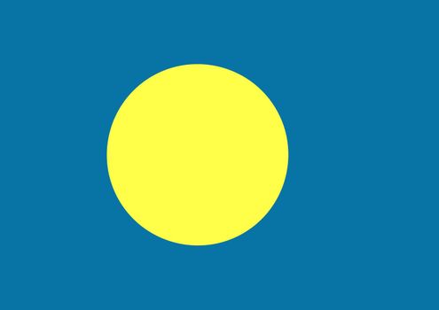 Illustration of the flag of Palau