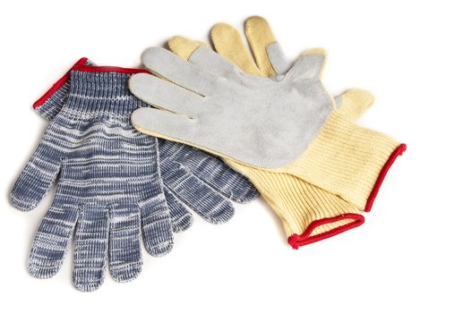 Safety clothing for person protect in a white background