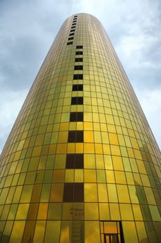 Gold tower - office building in Astana, capital of Kazakhstan