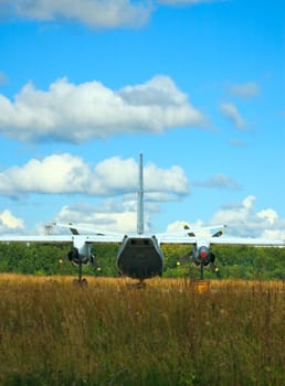 Old plane at the Aerodrome of Novosibirsk