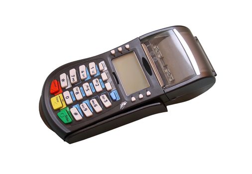 black pos on white background for electronic transactions